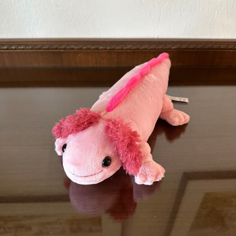 The Petting Zoo Pink Axolotl Plush Stuffed Animal Salamander 15 Inch 1994